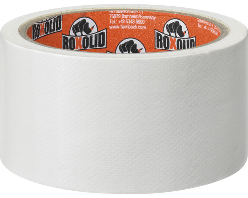 ROXOLID Duct Tape / Gaffa Tape Textieltape wit 50 mm x 10 m