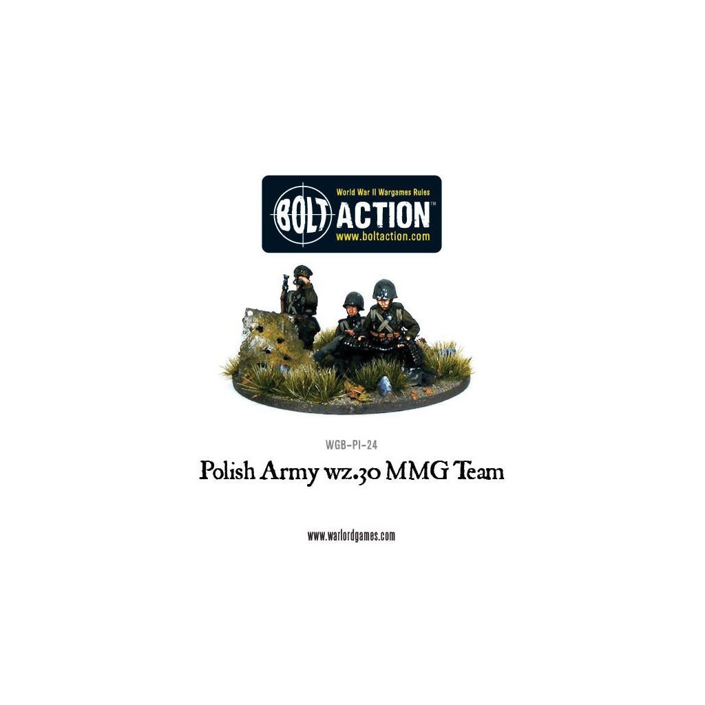 Bolt Action - Polish Army wz30.MMG Team