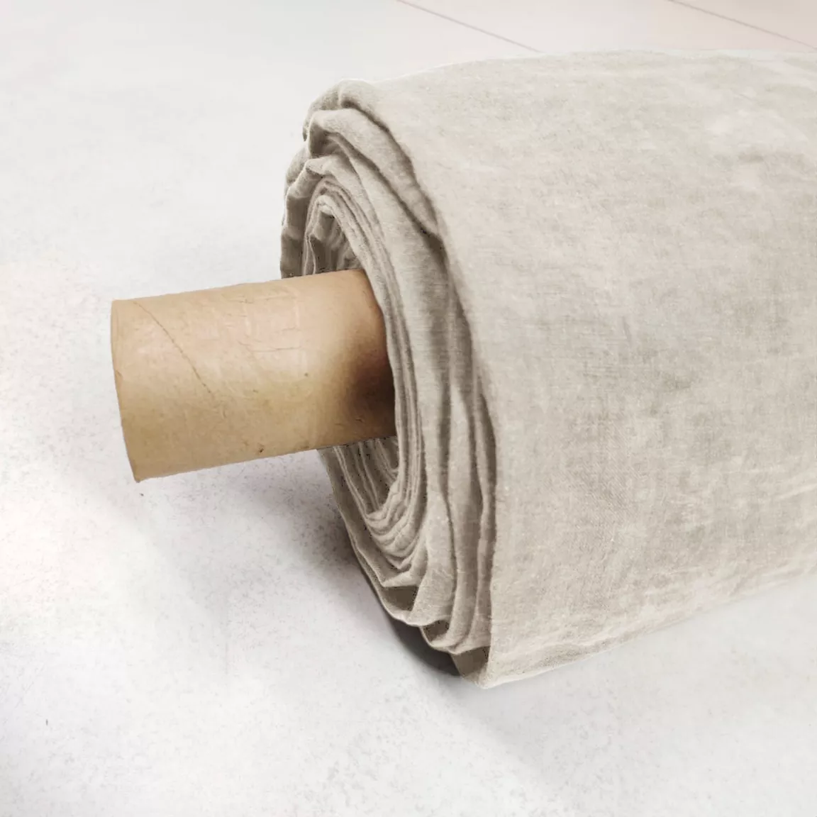 Nappe rectangulaire lin lavé (170 x 250 cm) Louise Beige