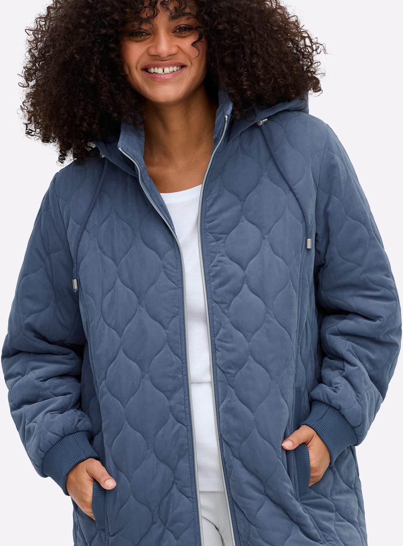 Sheego Blouson mit Kapuze