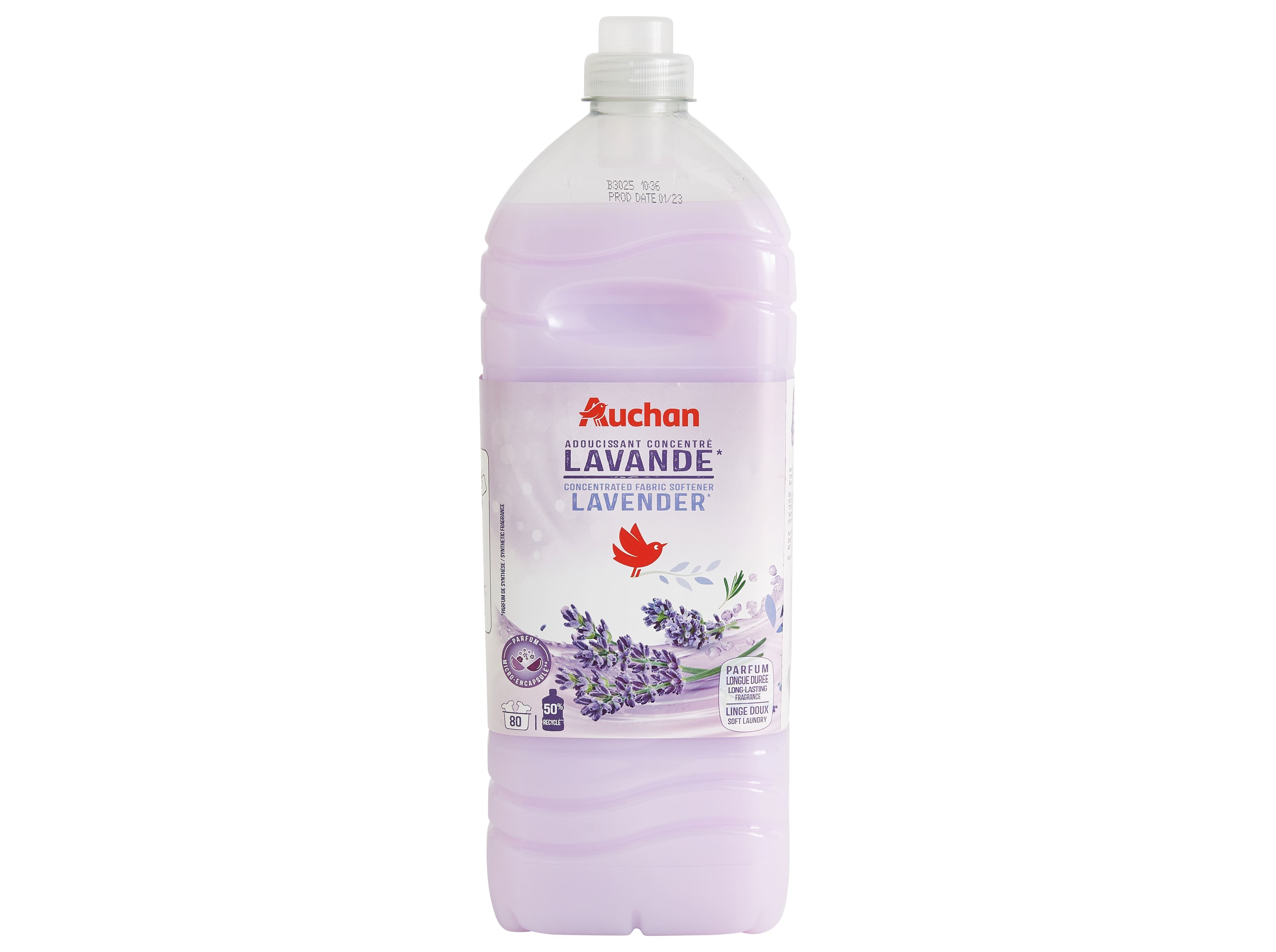 AMACIADOR CONCENTRADO AUCHAN LAVANDA 80 DOSES