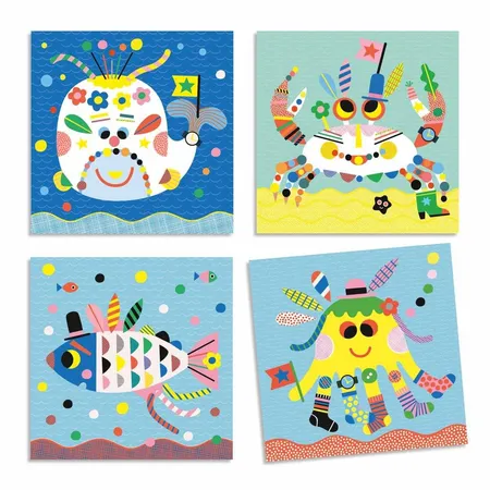 Djeco Sticker: Stickerbilder Meerestiere