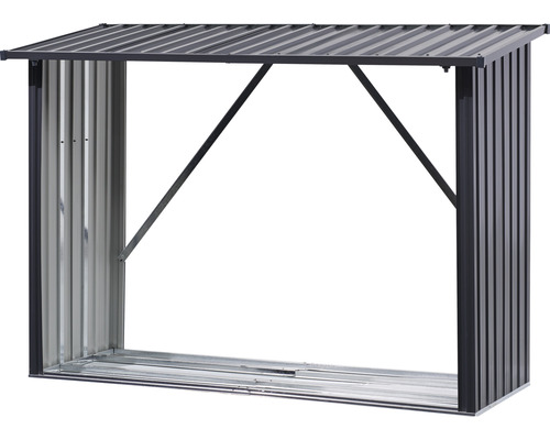 Haardhoutberging XL 217 x 89 x 154,5 cm antraciet
