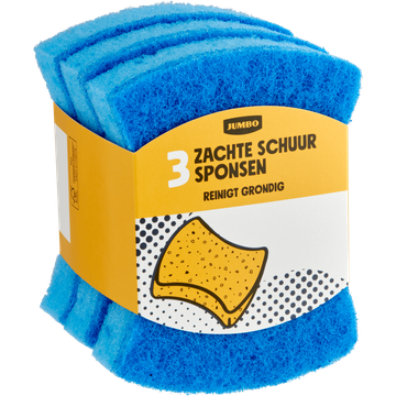 Jumbo Zachte Schuursponsen 3 Stuks