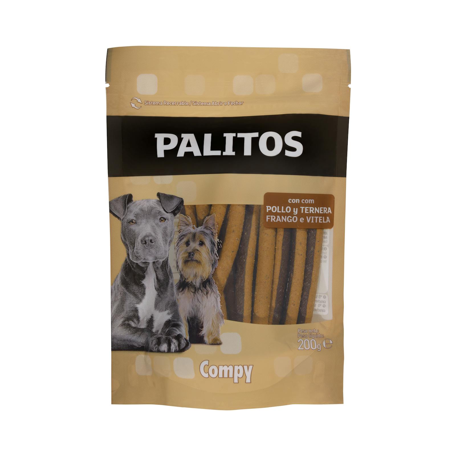 Bâtonnets de collation pour chien adulte Compy au poulet et au bœuf