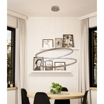 EGLO hanglamp Ruotale LED Ø70 cm zandkleur