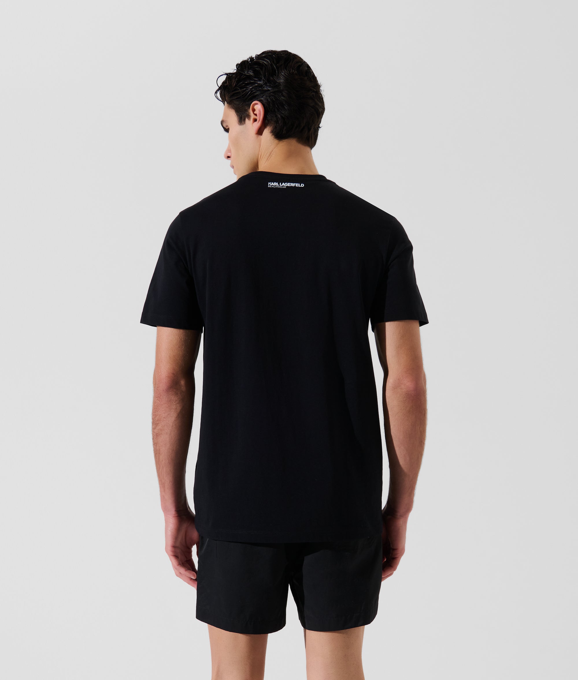 Strand T-shirt met logo