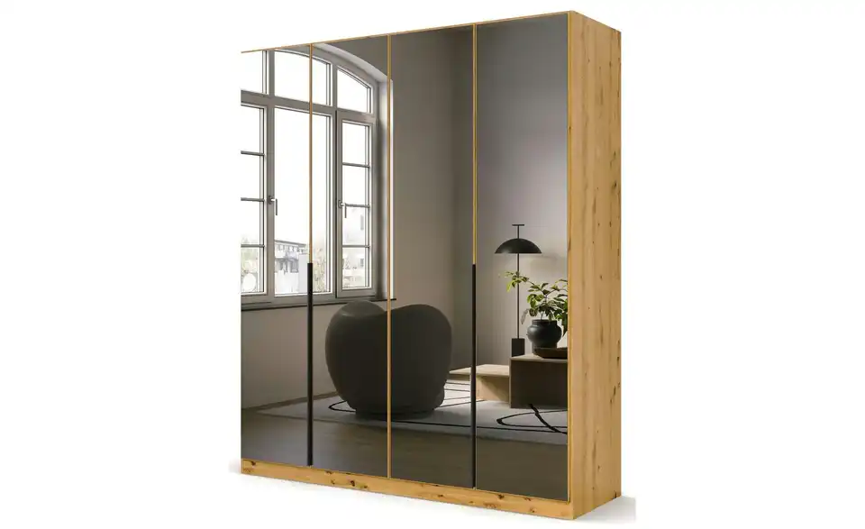 Drehtürenschrank Skyla Eiche Artisan (Nachbildung) 181 cm