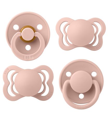 BIBS Schnuller - Try-it-Kollektion - 4er-Pack - Gr. 1 - Blush