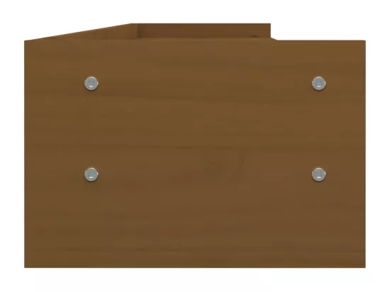 Support de moniteur Marron miel 100x24x16 cm Bois de pin solide