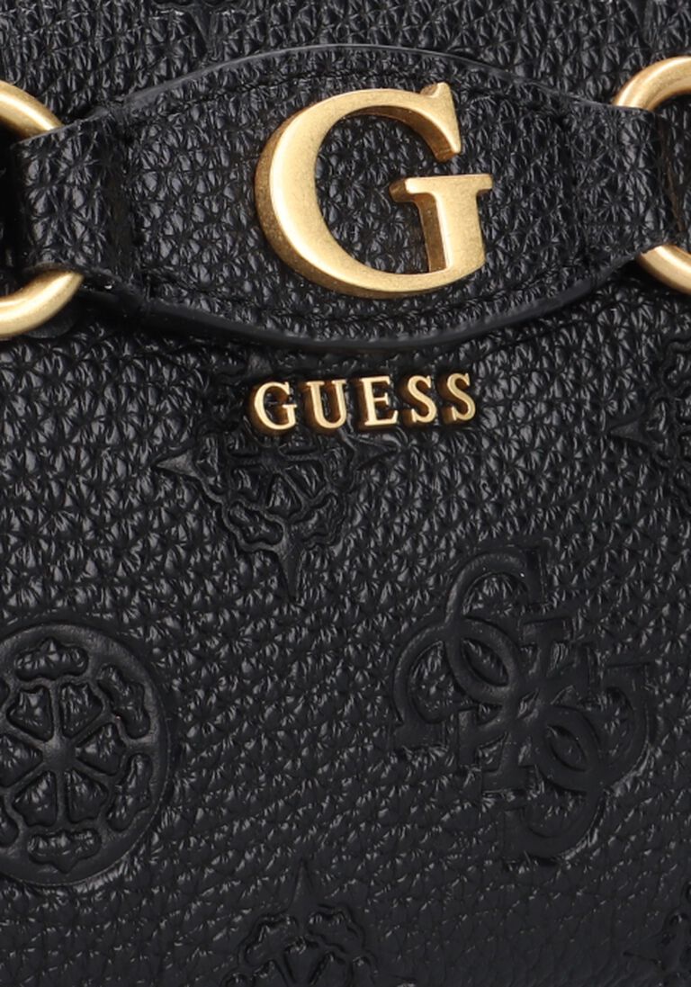 GUESS zwarte guess portemonnee izzy peony slg large zip