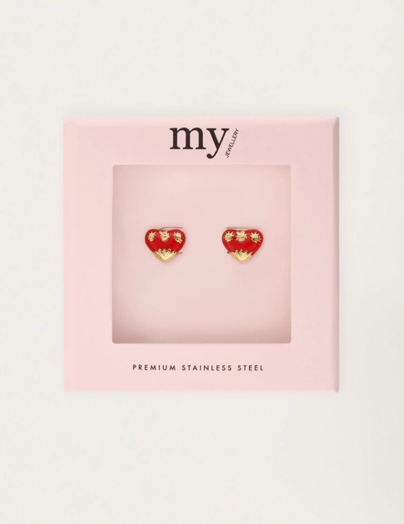 My Jewellery Studs rood mini hart MJ12094