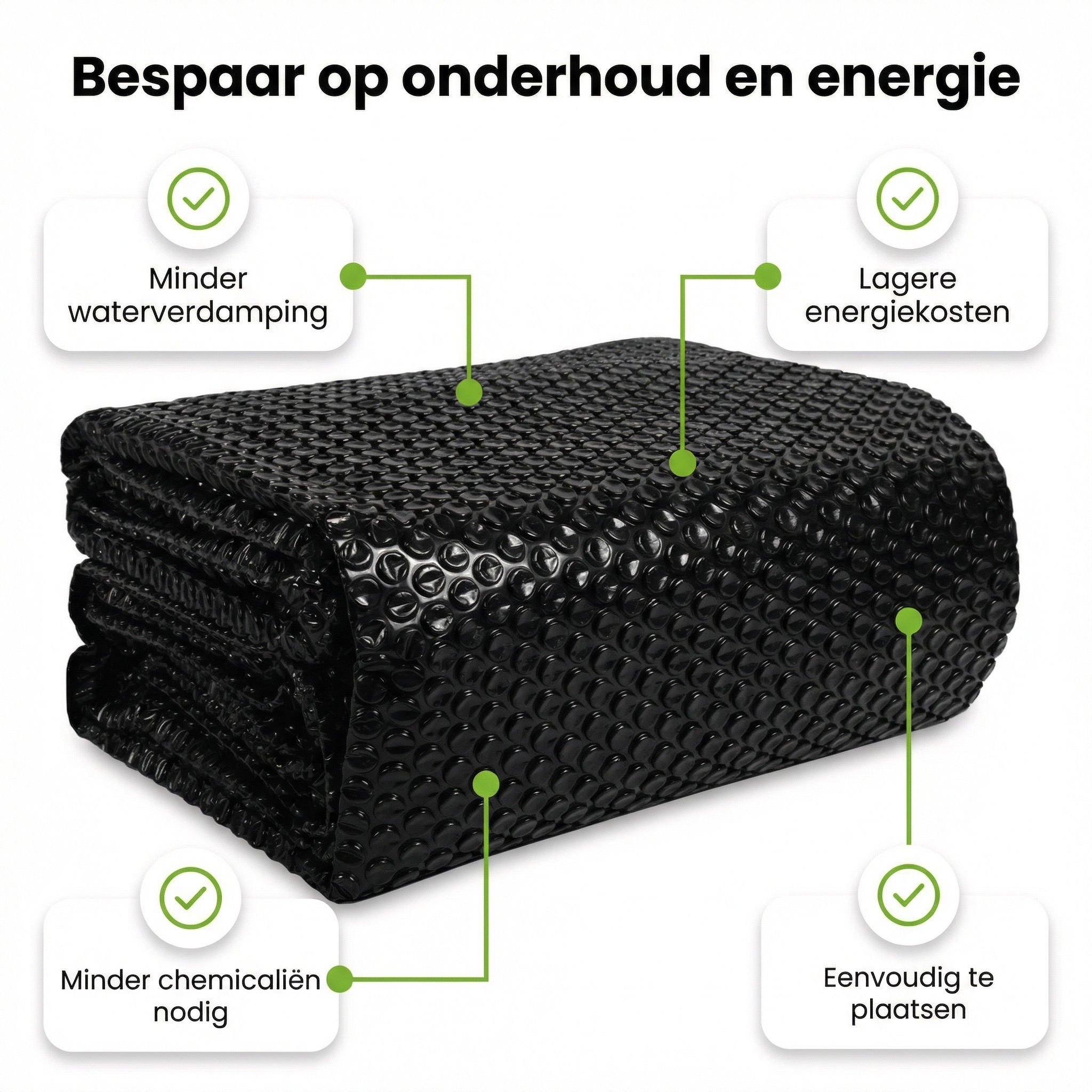 Comfortpool Pro 450x220 cm afdekzeil - Black