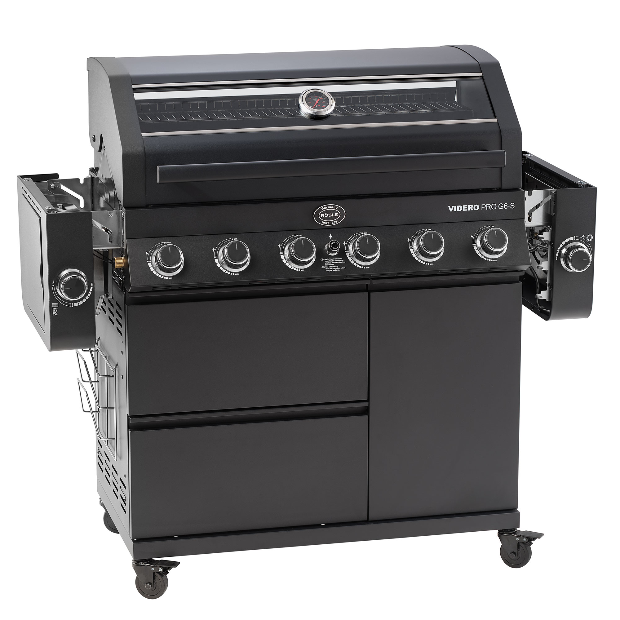 Gasgrill BBQ-Station VIDERO PRO G6-S VARIO+ 50mbar