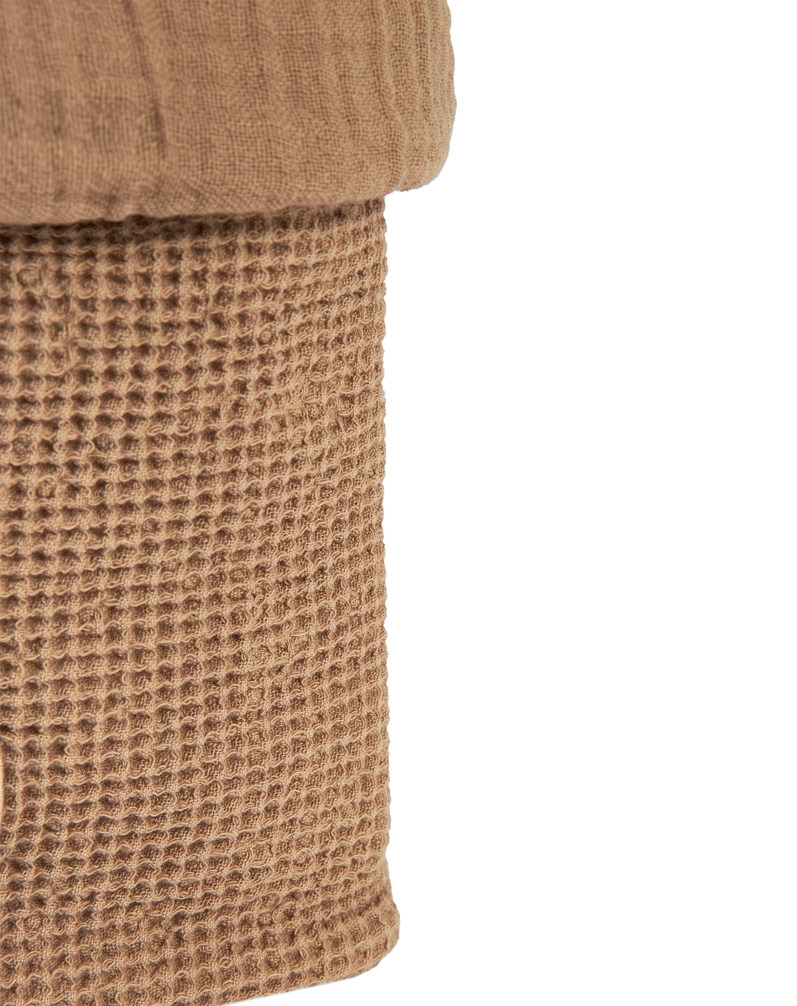 Panier wabi-sabi en coton lavé | Marron