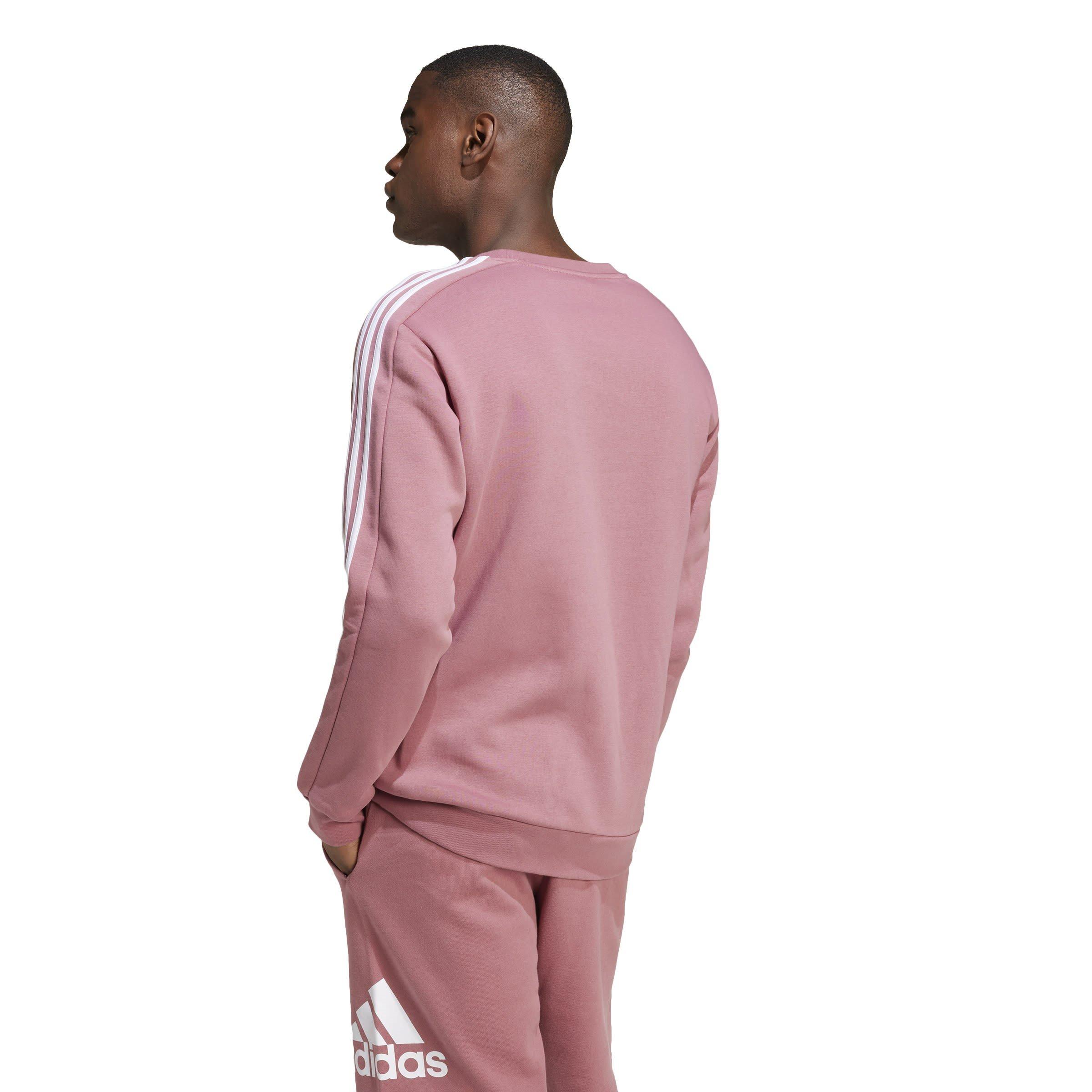 adidas Essentials 3-Stripes Fleece Sweatshirt Mens
