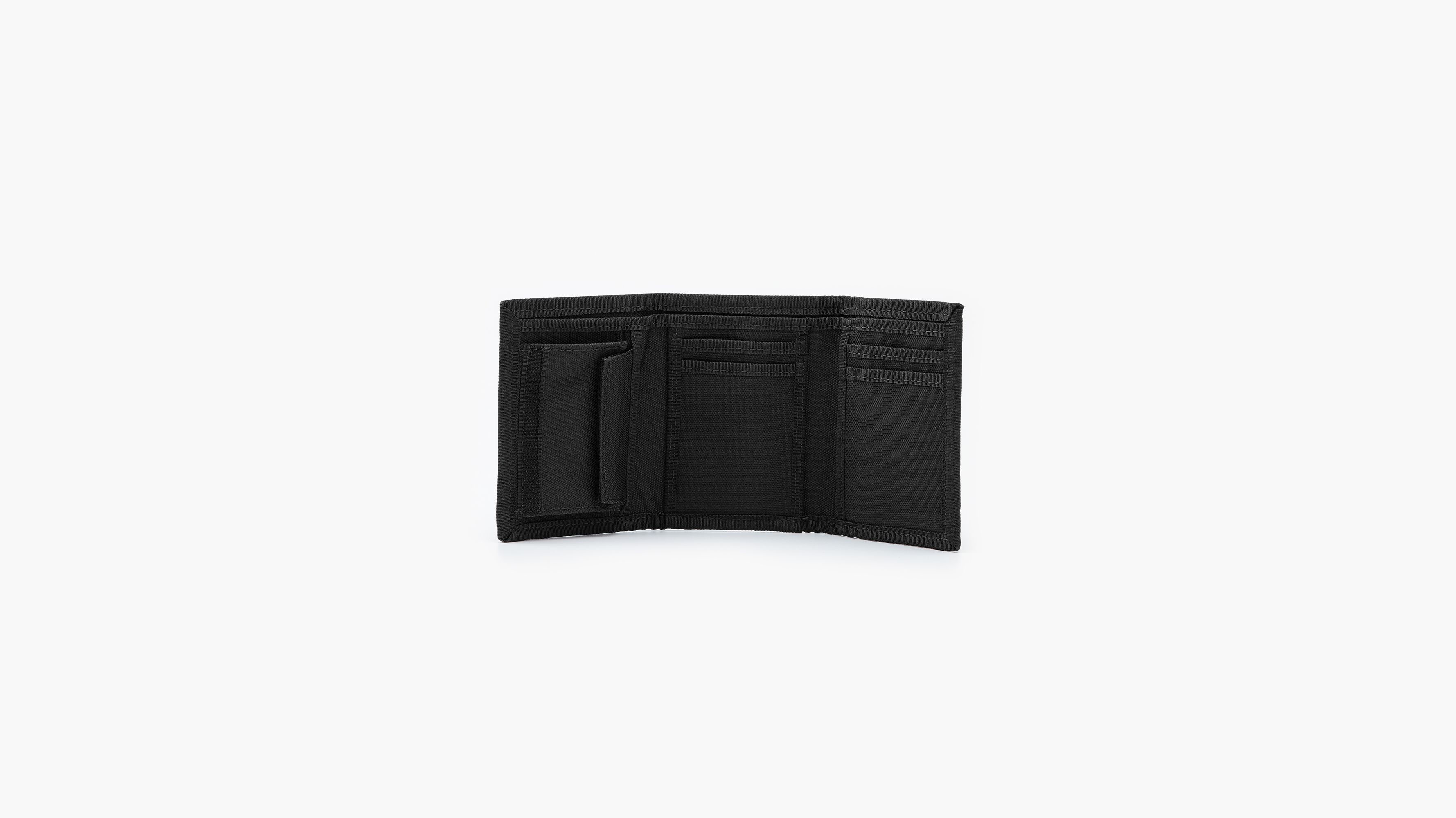 Portefeuille à trois volets - Regular Black - Noir