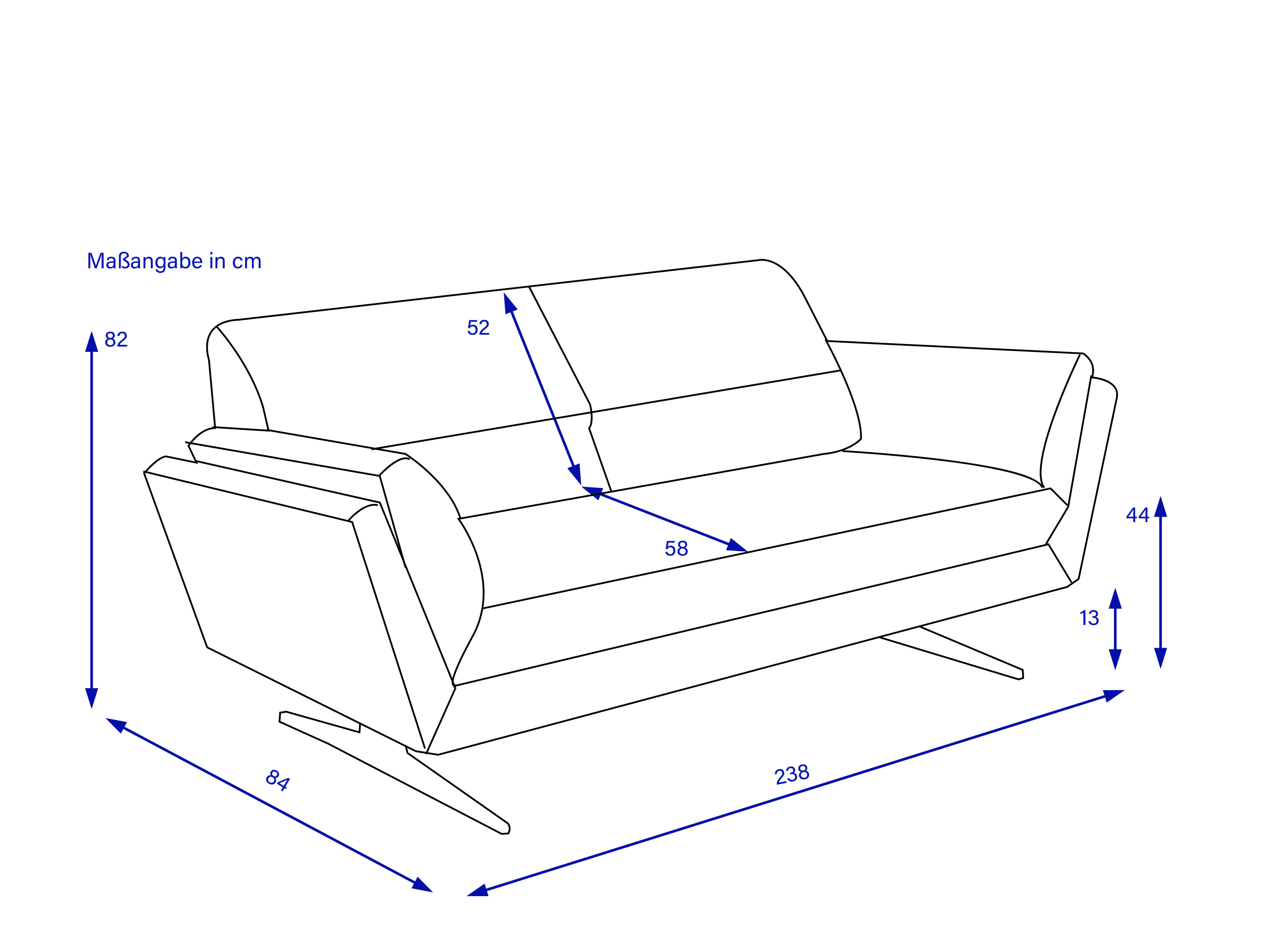 Sofa 2-Sitzer MONDO NELOS