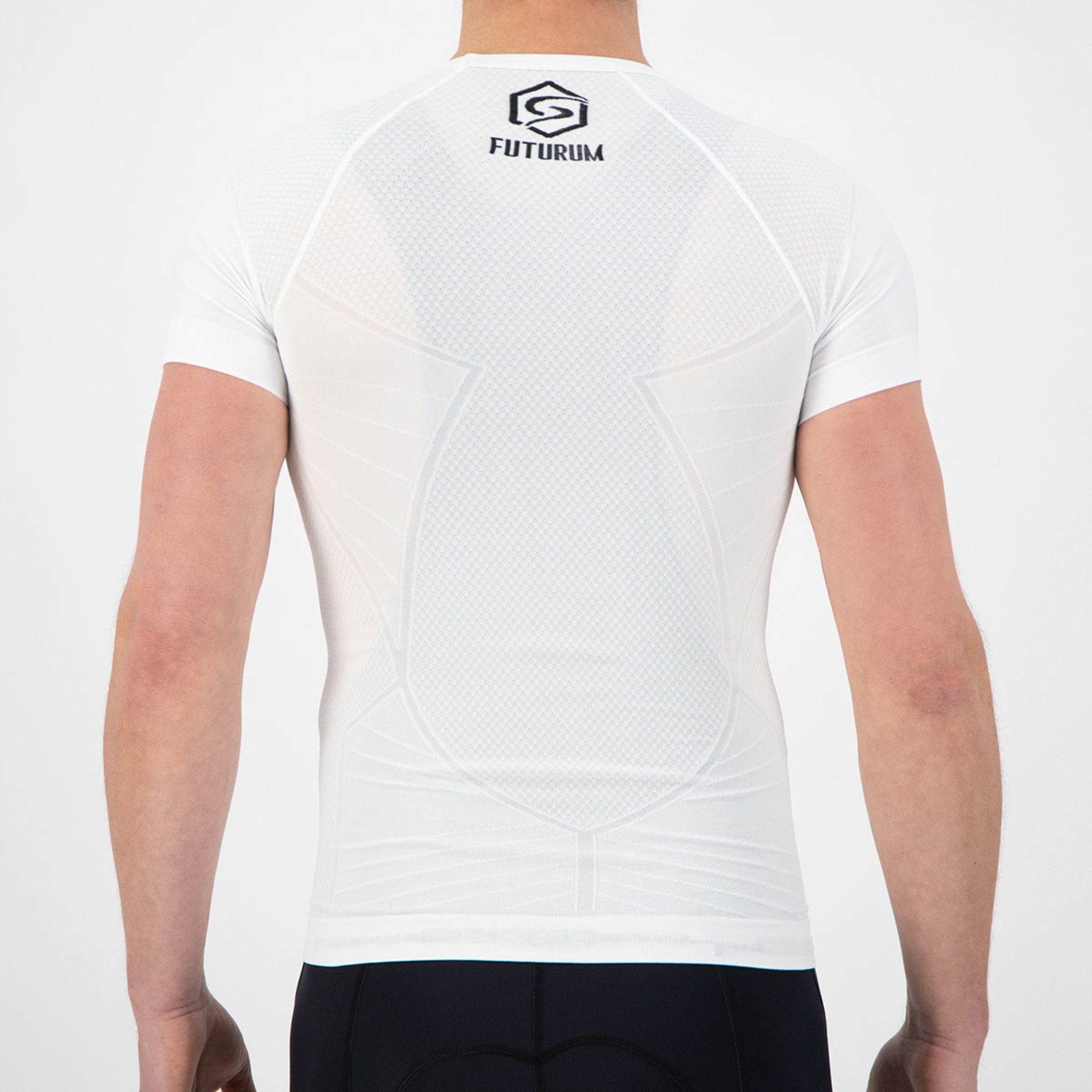 FUTURUM Xtra Cool Recycled Ondershirt Korte Mouwen Wit Heren