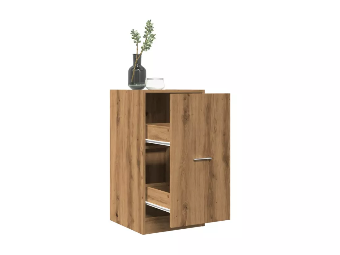 Armoire d'apothicaire chêne artisanal bois d'ingénierie
