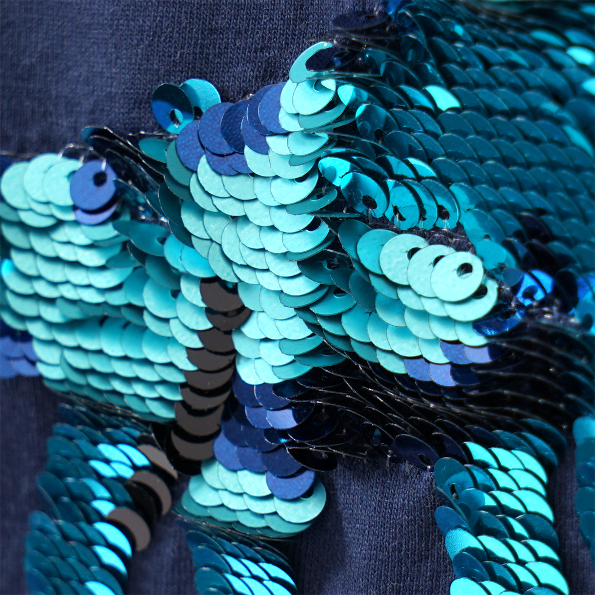 Yigga Jungen T-Shirt mit Wendepailletten dunkelblau