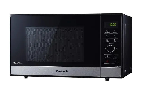 Panasonic NN-GD38 - Mikrobølgeovn med grill - 23 liter - 1000 W - rustfrit stål/sort