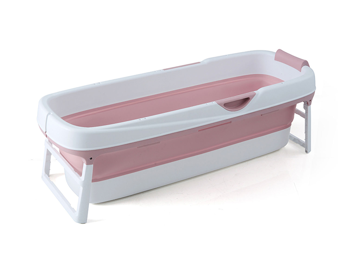 FlinQ opvouwbaar ligbad - Pink/White
