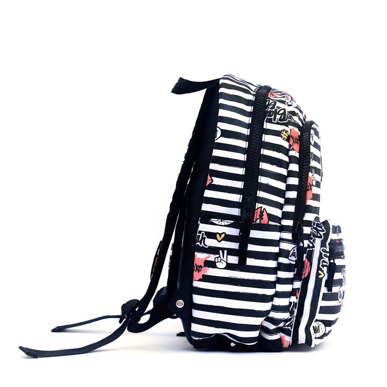 Little Legends BFF Backpack L zwart/wit/roze