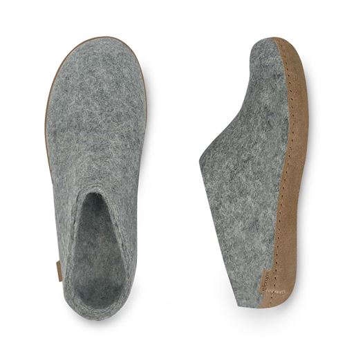 Glerups Slip-on Hjemmesko, Grå, 39