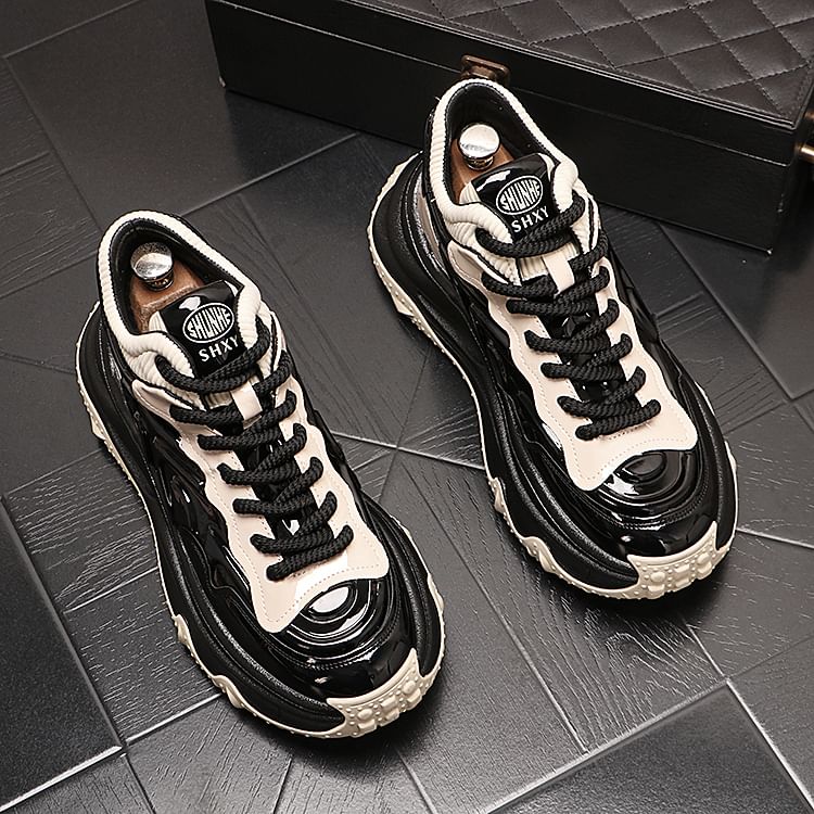 Mr Ozera - Color Block Platform Sneakers