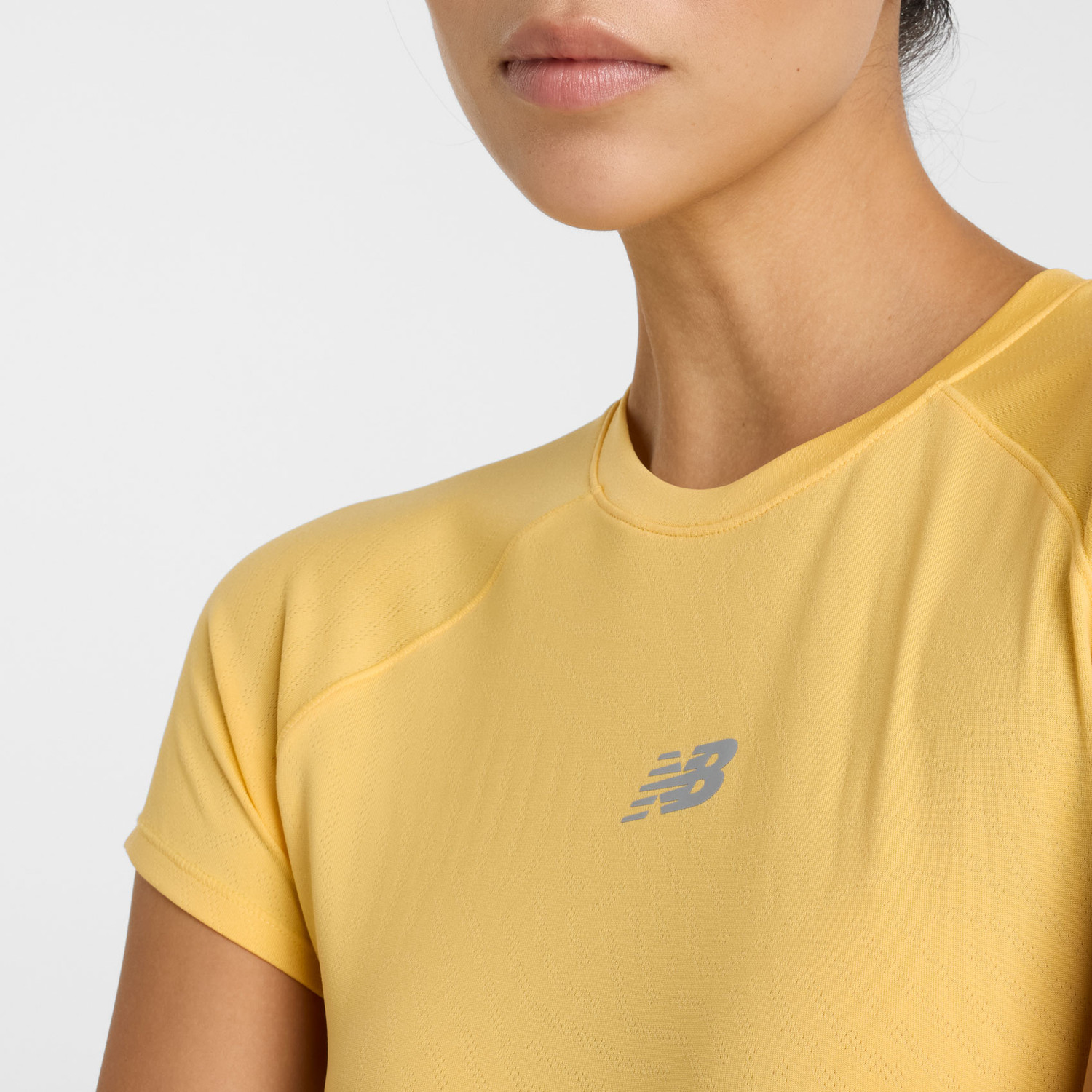 New Balance Jacquard T-Shirt Dames