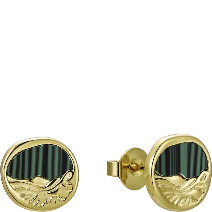 Boucles d'oreilles Bobby - Laiton doré à l'or fin 18k