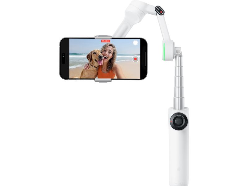 Insta360 Gimbal Flow 2 Pro Weiss Ultimativer Kl-Tracking-Stabilisator