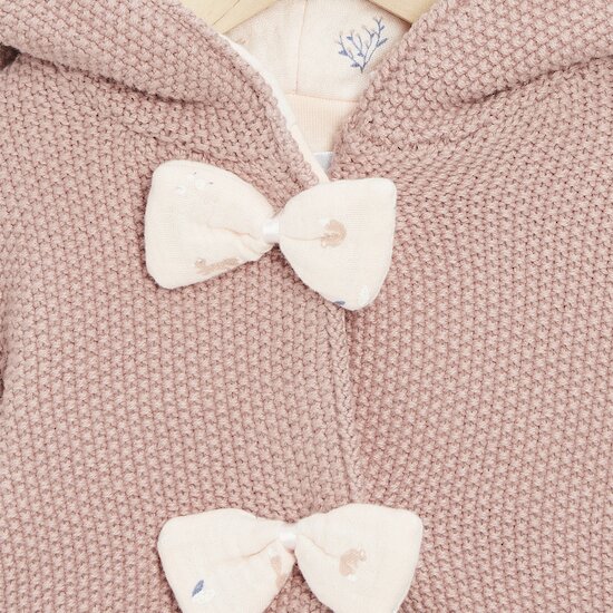 Mon écureuil chou Veste en tricot à capuche   Brown        de               Marèse