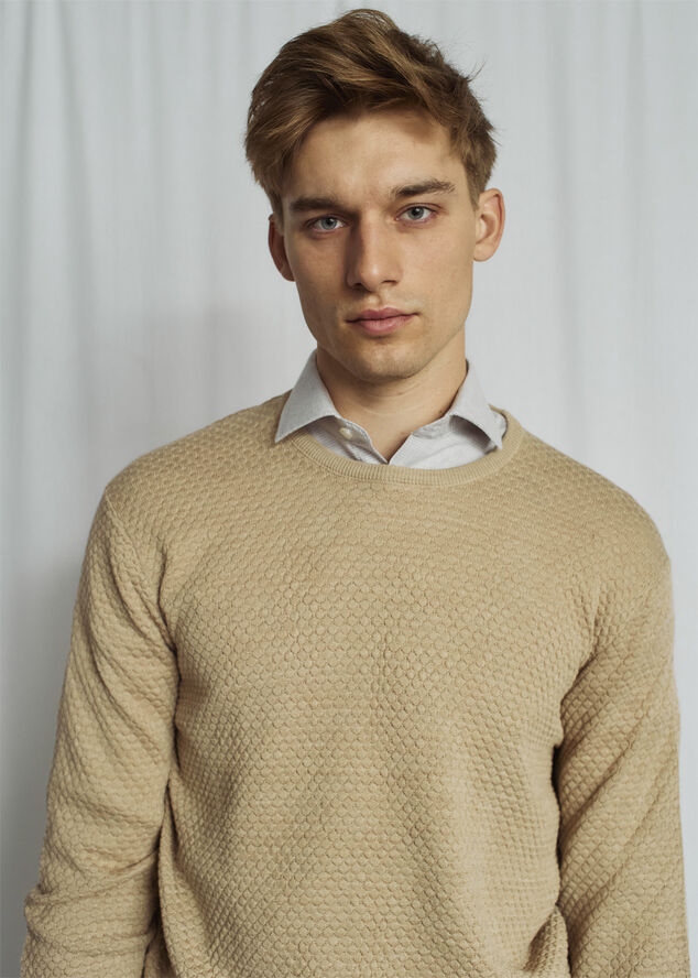 Bruun & Stengade BS Irving Regular Fit Knitwear Sand