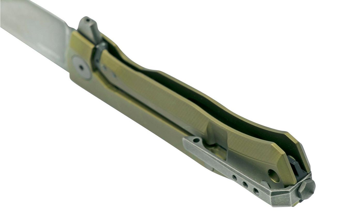 LionSteel Myto MT01A GB Green Aluminium, Black zakmes, Molletta design