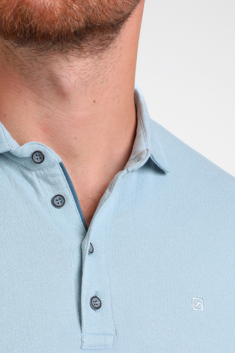 Gabbiano blauwe heren polo