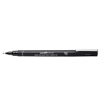Uniball PIN - Feutre technique 1 mm - Pointes calibrées - noir - 10200N