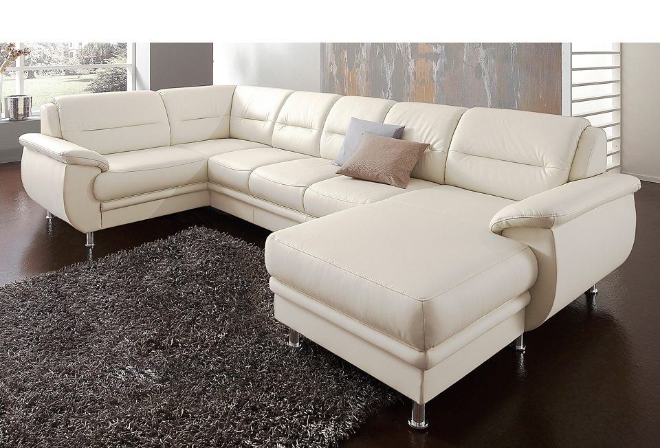 sit&more Wohnlandschaft »Mailand U-Form, B: 312 cm« optional Bettfunktion