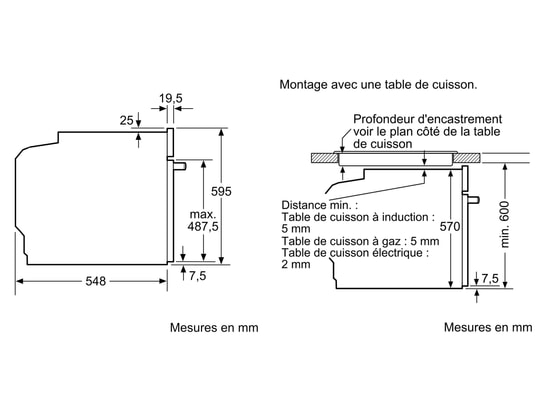 BOSCH - Four encastrable pyrolyse HBA572BW3F, Série 4, AutoPilot10
