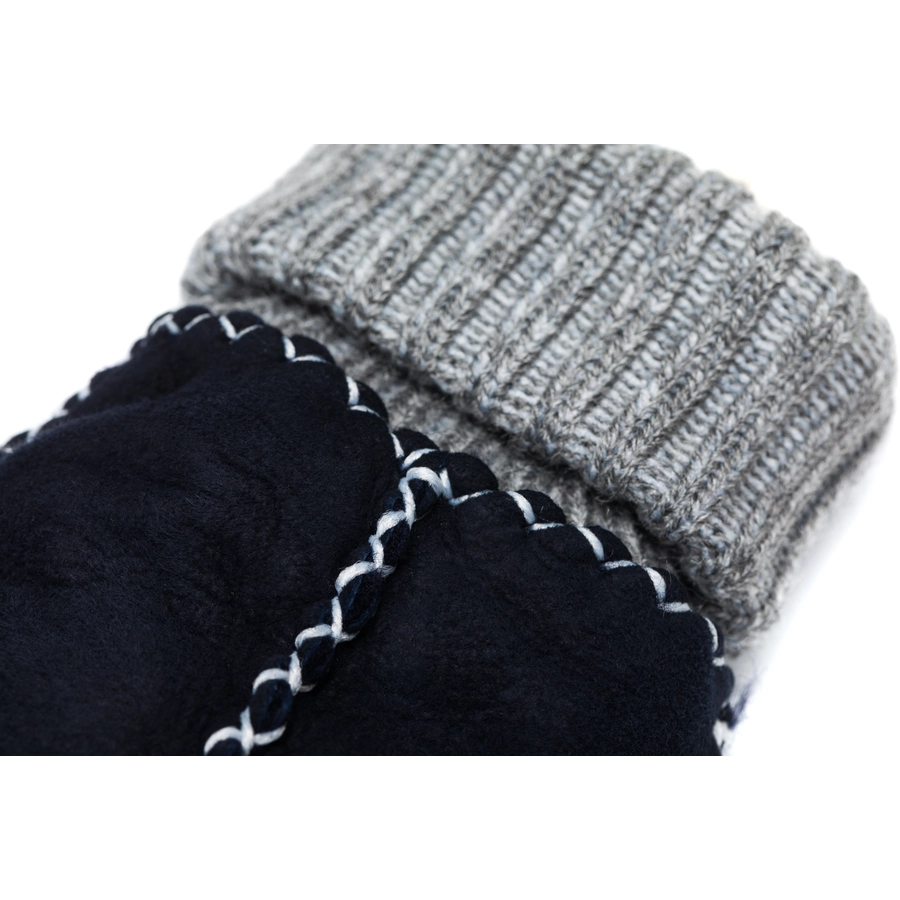 kindsgard Baby Lammfell Fäustlinge haendly blau