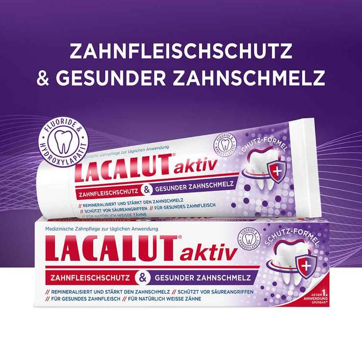 Lacalut aktiv Zahnfleischschutz & ges.Zahnschmelz, 75 ml