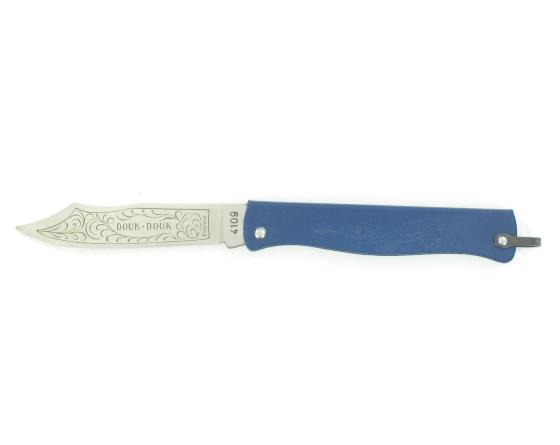 Douk Douk 160 Inox - Manche Acier couleur BLEU Couteau de poche Le Thiers par Cognet Douk Douk