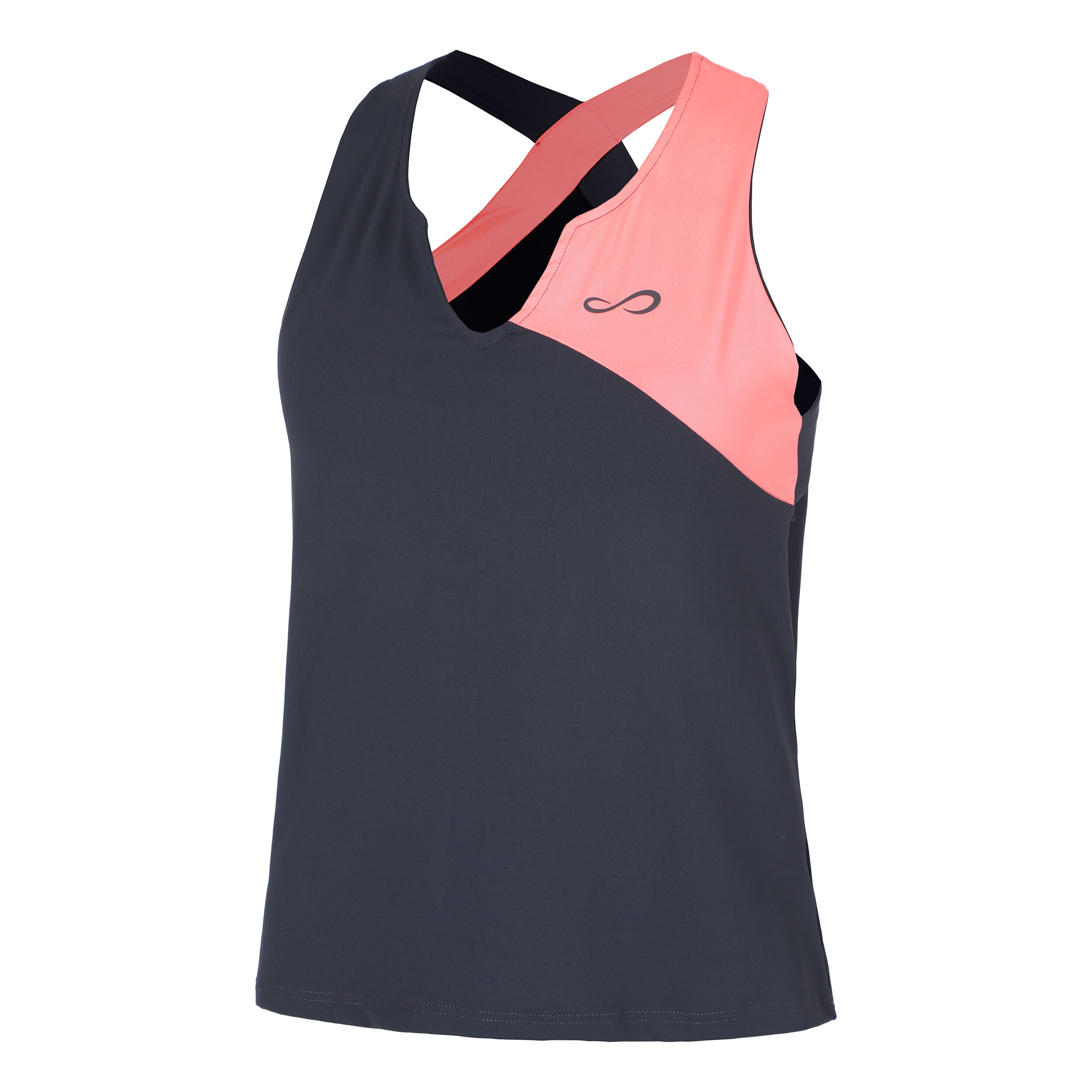 Endless Bliss Débardeur Tank Top Femmes - Gris Foncé, Corail