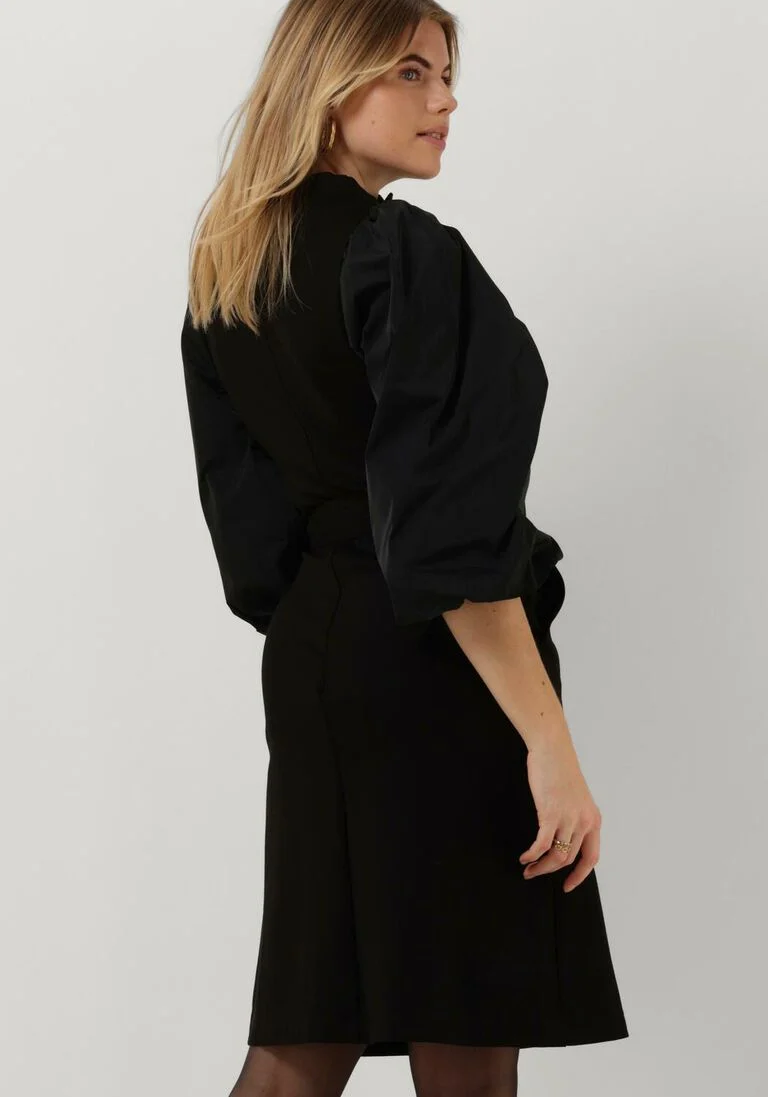 SUMMUM zwarte summum mini jurk dress punto milano