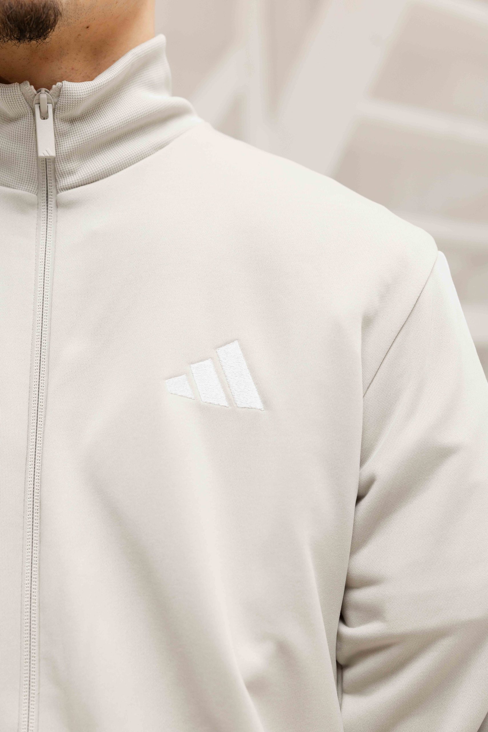 Adidas French Terry Trainingspak Heren Beige