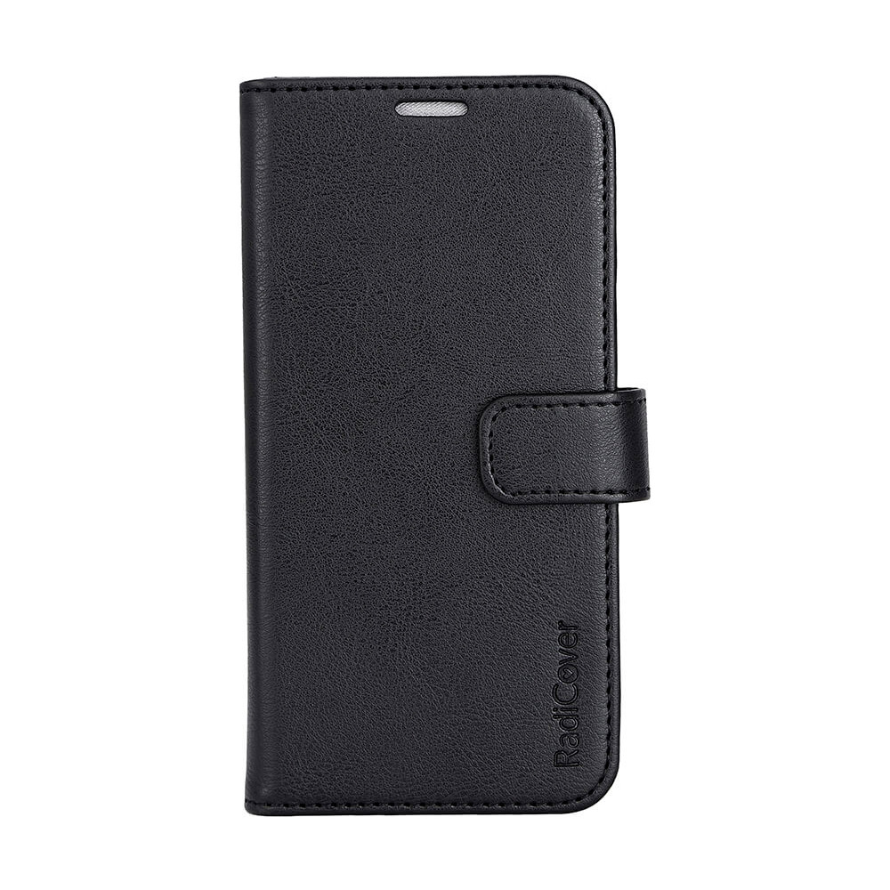 RadiCover iPhone 15 Flipcover med Strålingsbeskyttelse PU MagS RFID Sort - 1 stk.