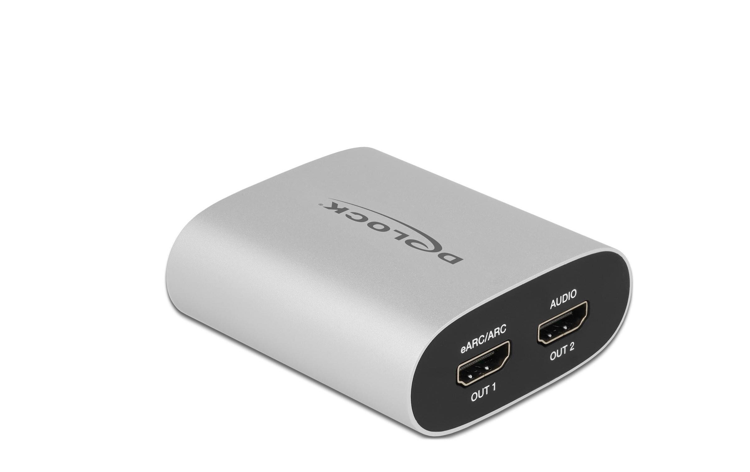 Audio Extraktor HDMI HD 4K 60 Hz mit eARCDelock HDMI HD Audio Extractor 4K 60 Hz zu HDMI mit eARC