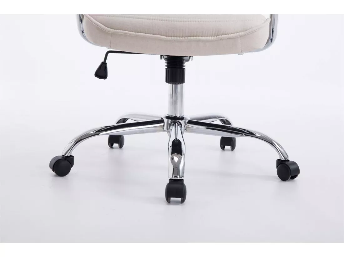 Chaise de bureau - Tissu - Beige - Rako
