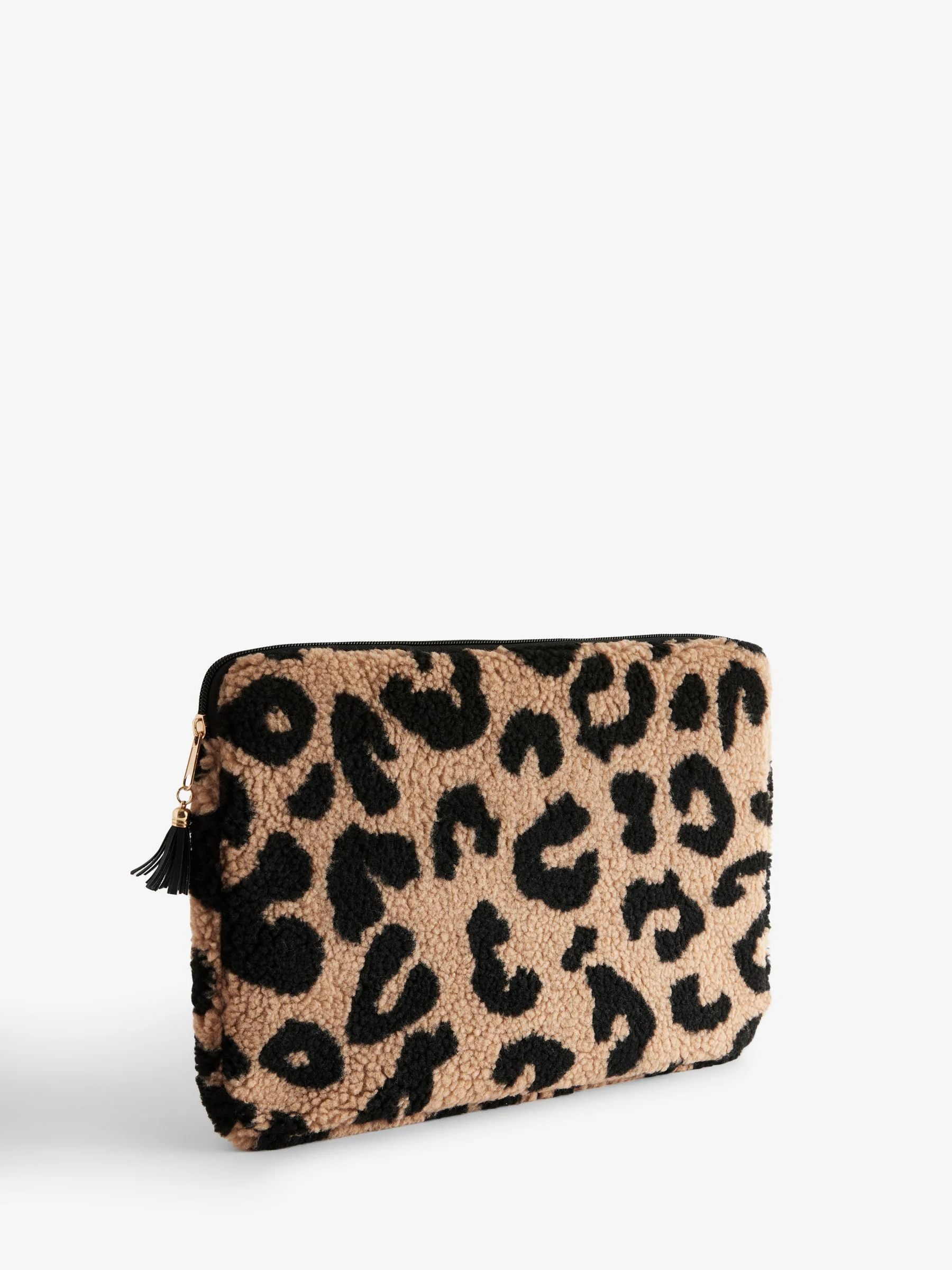 Leopard Borg laptophoes met luipaardprint